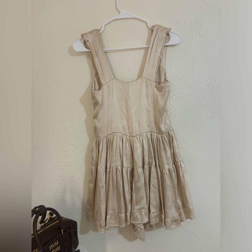 VANESSA MOONEY SATIN ROMPER - Picture 3 of 6